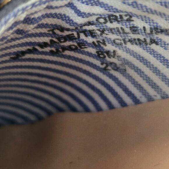 Tommy Hilfiger 8M Nautical Stripe Slingback Flat Shoed Adjustable - Picture 13 of 14